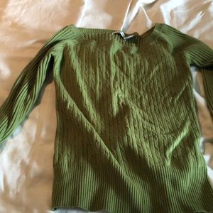 Green Knit Sweater